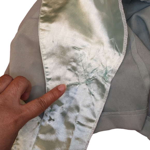 Vintage 90s Diva Sage Green Maxi Dress and Bolero Set Gold Buttons Size S/M - Picture 11 of 11